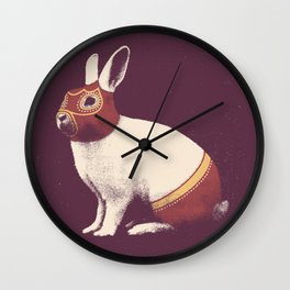 Lapin Catcheur (Rabbit Wrestler) Wall Clock