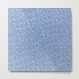 Light Blue Glitter Metal Print