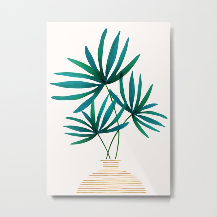Tropical Palm Bouquet Metal Print