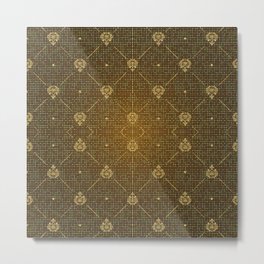 Luxury golden background pattern Metal Print