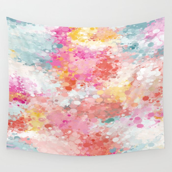 Abstract Paint Splatter 2 Wall Tapestry