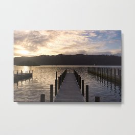 sunset over lake Windermere  Metal Print | Park, Britain, Landscape, Photo, Sky, Hill, Peaceful, National, English, England 