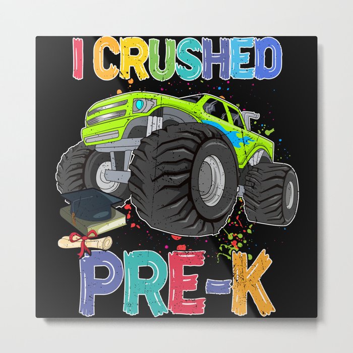 I crushed PRE-K back to school truck Metal Print