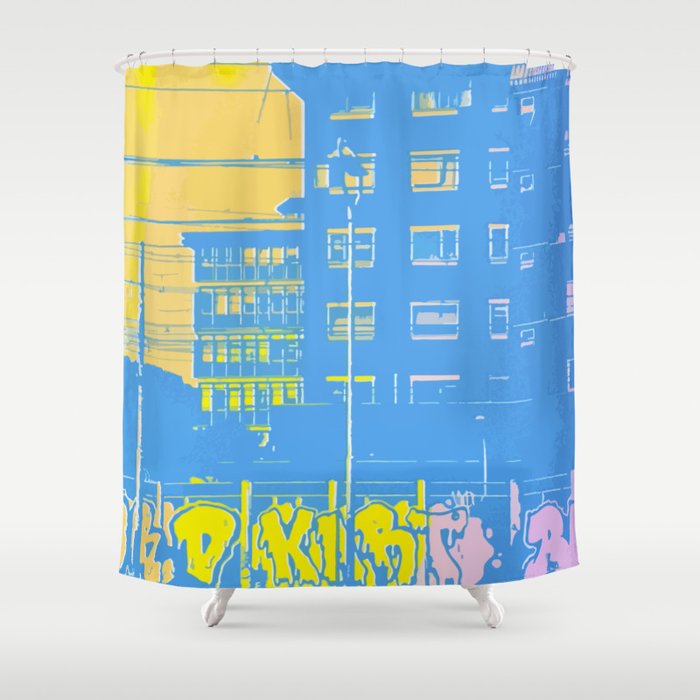 Florence Graffiti Shower Curtain