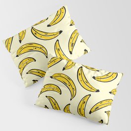 Banana Tropical Fruits Bold Yellow Pattern Pillow Sham