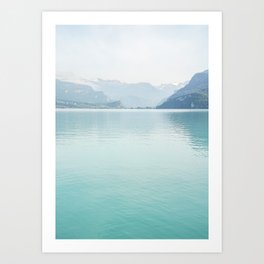 Lake Brienz Nature Photo | Mountain Landscape In Switzerland Art Print | Europe Travel Photography Art Print