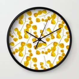 Gold Leaf Art Wall Clock