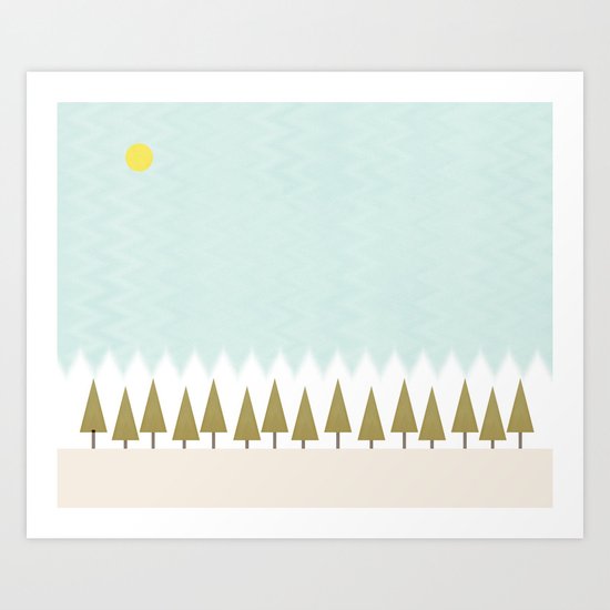 The Forest in Winter Art Print