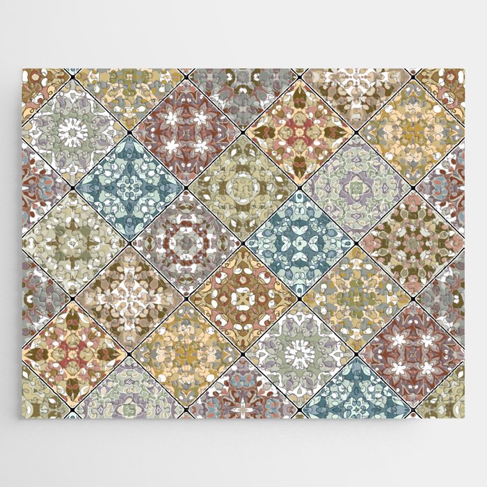 Mediterranean Decorative Tile Print IV Jigsaw Puzzle