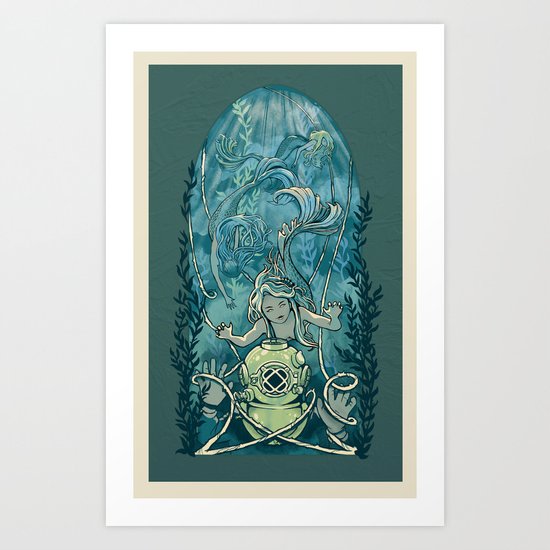 s'accrocher à l'amour Art Print
