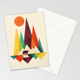 Bear In Whimsical Wild Stationery Card