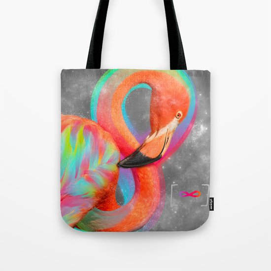 Infinite Possibilities - (Neon Infinity Flamingo) Tote Bag