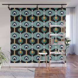 Retro 60s 70s - Boho Chic - Vintage Bohemian Mid-Century Pattern Wall Mural