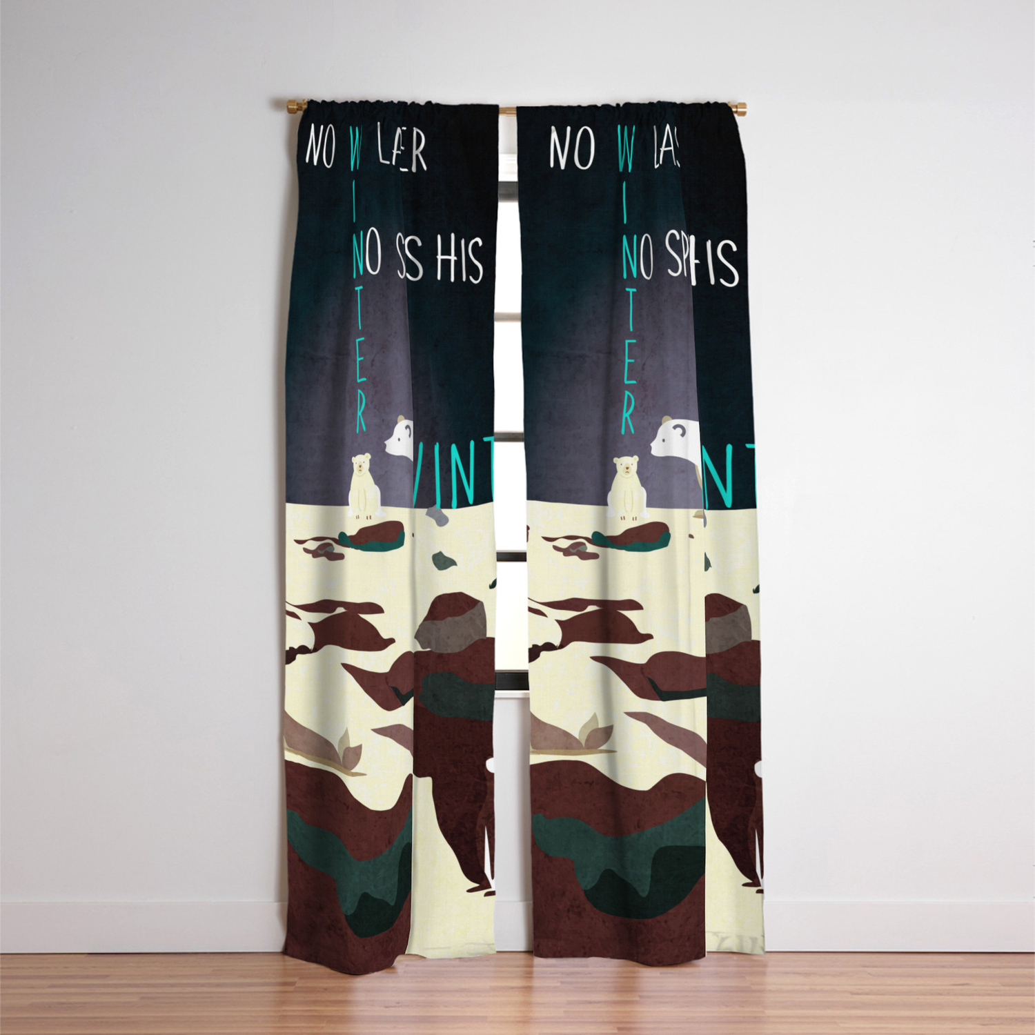 No Winter Lasts Forever 3 Blackout Curtain By Design4ustudio