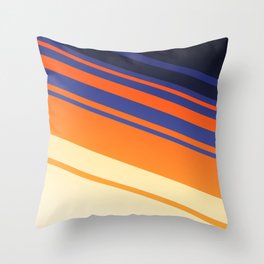Modern Abstract Colors - Orange Cream Throw Pillow