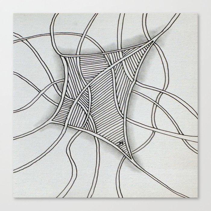 Tangled Net Canvas Print