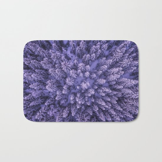 Aerial Pine Bath Mat
