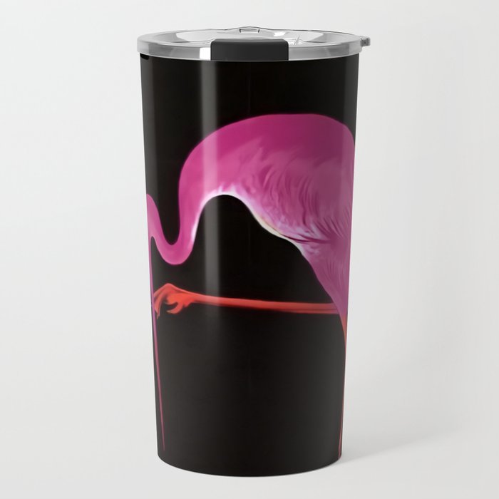 Rare Aperitif pink flamingo Xérez-Quina-Ruiz 1905 liquor alcoholic beverage vintage poster in yellow lettering poster / posters Travel Mug