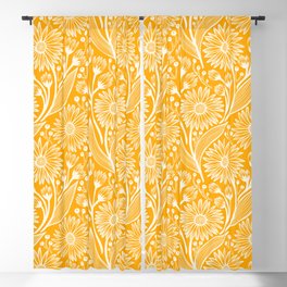 Saffron Coneflowers Blackout Curtain