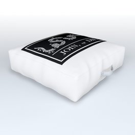 Join or Die Flag Silhouette Outdoor Floor Cushion