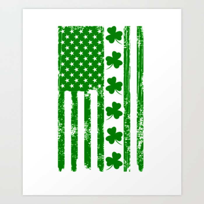 Irish American Flag St. Patrick's Day Graphic by teestore · Creative Fabrica