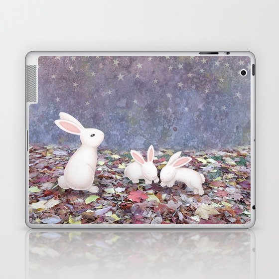 bunnies under the stars Laptop & iPad Skin