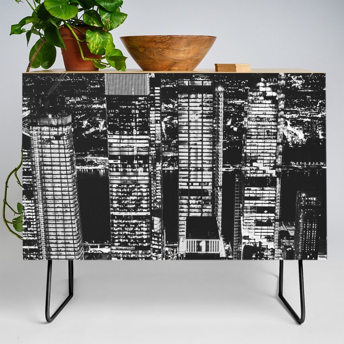 NYC Black and White Credenza