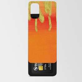 Modern Orange And Gold Watercolor Luxury Ombre Gradient Abstract Android Card Case