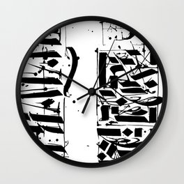 CALLIGRAPHY N°4 ZV Wall Clock