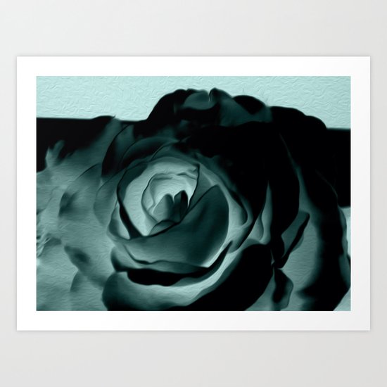 DARK ROSE Art Print