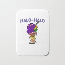 Halo-halo Filipino Popular Dessert With Shaved Ice Cool Design Gift Bath Mat | Philippines, Tagalog, Tropical, Funny, Travel, Filipino, Traditional, Manila, Island, Pinoy 