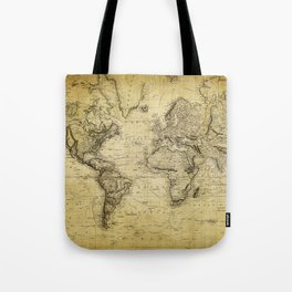 World Map 1814 Tote Bag