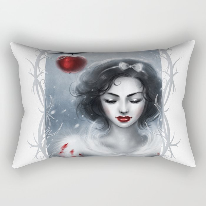 Apple Girl Rectangular Pillow