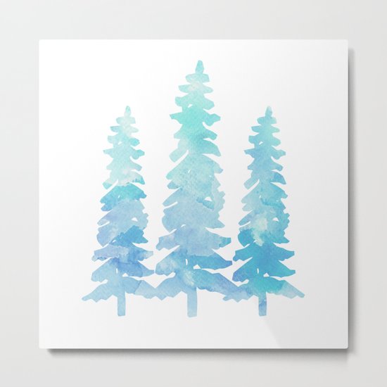 Tahoe Trees Metal Print