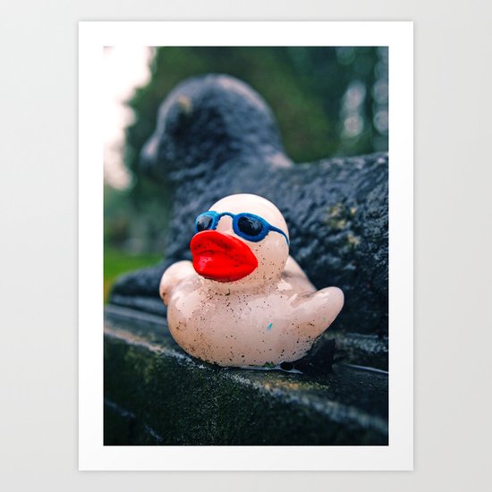 Graveyard duck Art Print