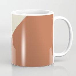 Origami Geo Tile // Terracotta Coffee Mug