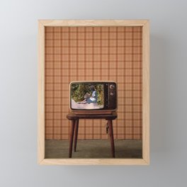 TV Hangout Framed Mini Art Print