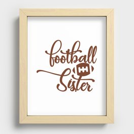 Football Sister Recessed Framed Print