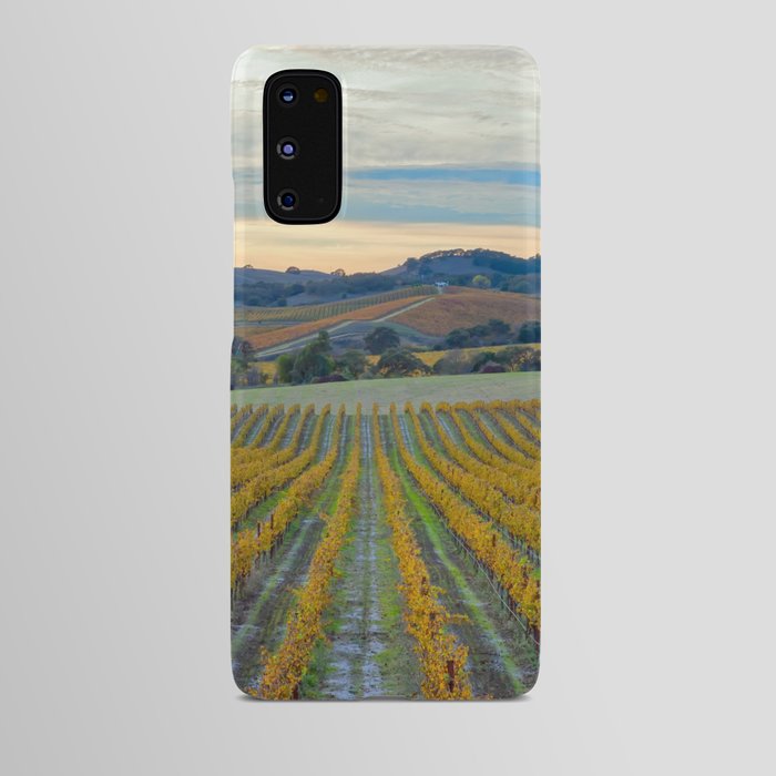 Vineyard Sunset vertical Android Case