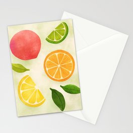 Citrus Fresh Fruits Stationery Card