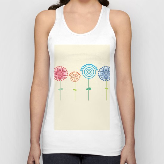 Flowers Unisex Tank Top