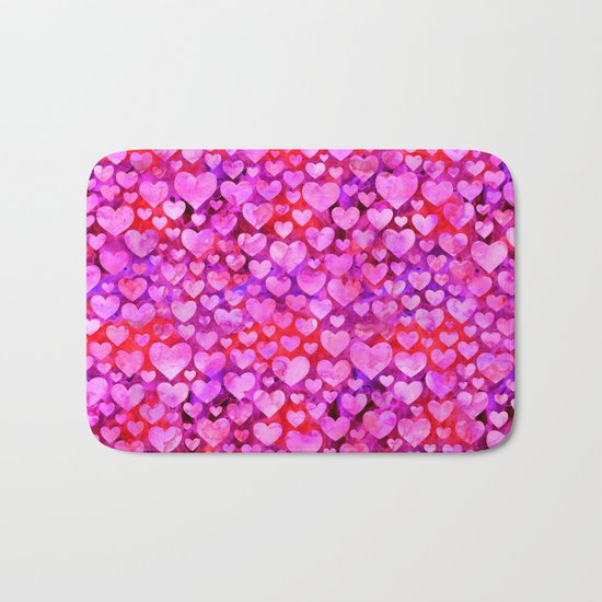 Heart Pattern 08 Bath Mat