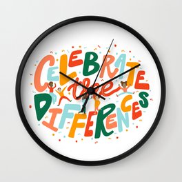 Diversity Celebration Wall Clock