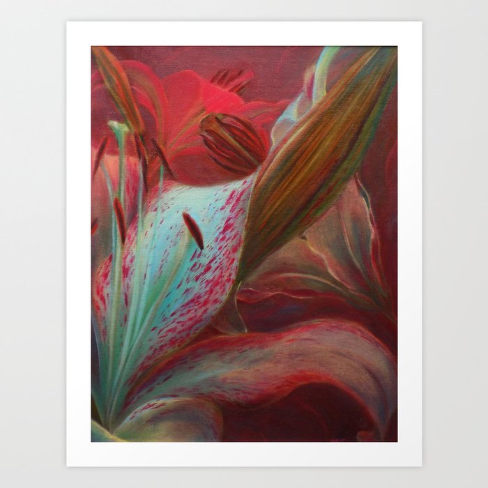 Asiatic Lillies Art Print