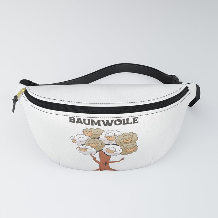 Cotton Sheep Word Game Many Sheep On Tree Fanny Pack