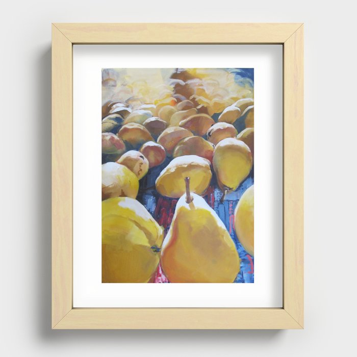 Pear Recessed Framed Print