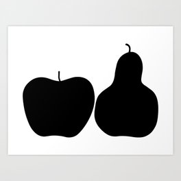 Enzo Mari - Apple and pear Art Print