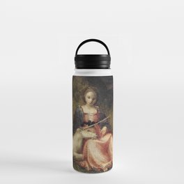 Woman with Unicorn (1510) Water Bottle