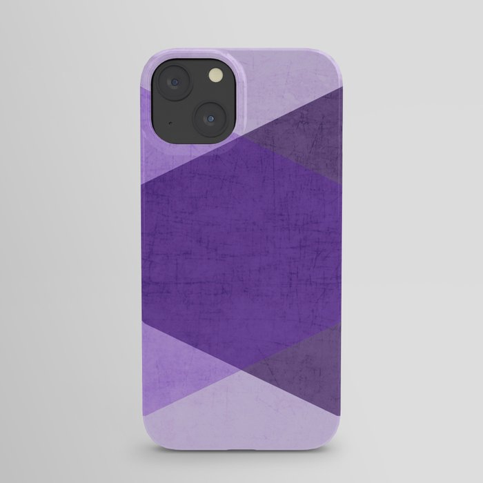 purple triangles iPhone Case