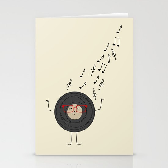 THEODORE THE VINYL Stationery Cards